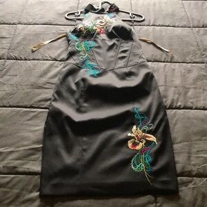 Karen Millen Oriental Dress With Corset